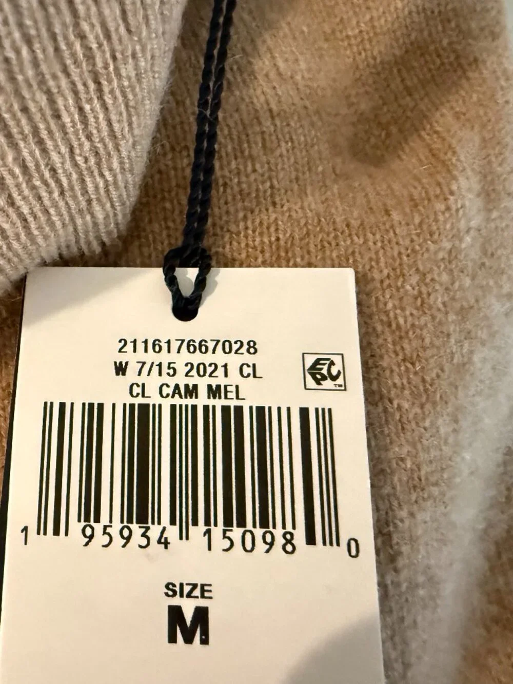 NWT Polo Ralph Lauren Camel Cashmere Turtleneck Size M - Gorgeous, timeless! - Picture 4 of 7